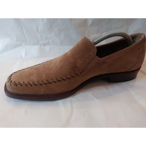 Mens Mezlan Suede Loafers Dress Shoes 9M Color Beige Made In Spain main image 8